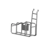 Offroad Accessories Spare Tire Trim Rear Gate Rack with Rear Ladder for Jimny JB74 JB64 2019+ 1 1 214