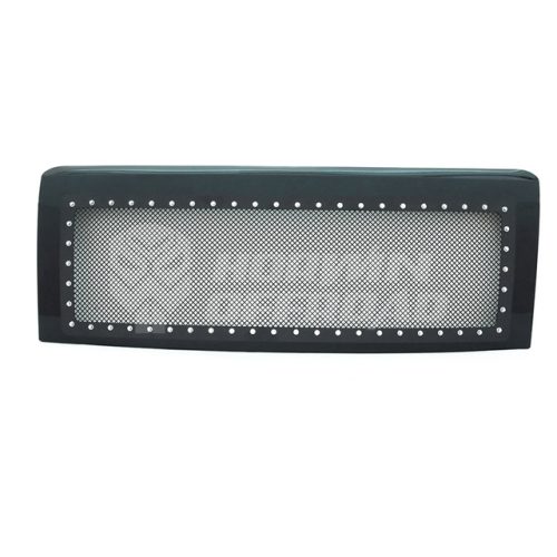 Ford F150 09'-14' Rivet Mesh Style Front Grille Gloss Black 4 3 12