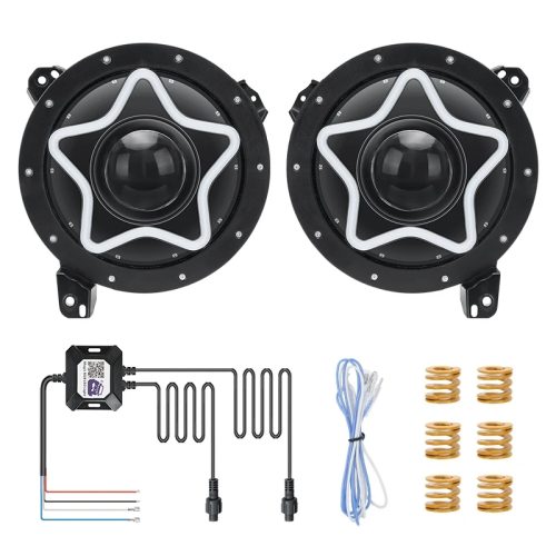 9 Inch RGB LED Headlights for JL 4 3 409