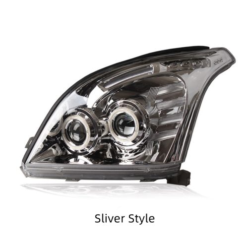 Car LED Sliver And Black Headlights Front Lamps For Land Cruiser Prado 2003-2009 5 4 121