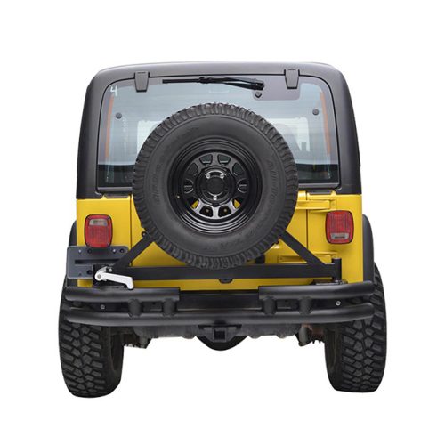 87-06 Jeep Wrangler YJ/TJ Fat Tube Rear Bumper with Tire Carrier for Jeep Wrangler TJ 5 4 201