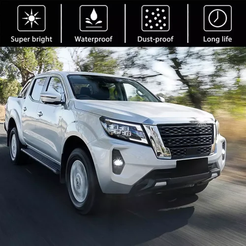 Daytime Running Lights DRL Lights Fog lamps For Navara NP300 2021 Accessories 5 4 213
