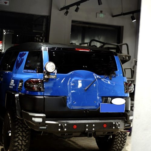 HW 4x4 Car Accessories Steel Rear Bumper For FJ Cruiser 2007-2020 6 5 105