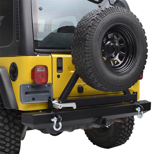 87-06 Jeep Wrangler YJ/TJ Classic Rear Bumper with Tire Carrier for Jeep Wrangler TJ 6 5 154