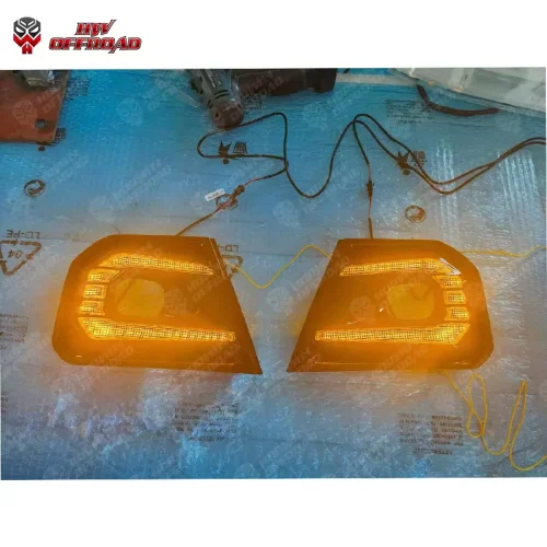 Auto Parts LED DRL Fog Lights Cover Driving Lamp Assembly Kit Day Running Light DRL For Ranger 2022+ 6 5 21