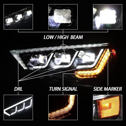 HW Offroad 4x4 Car LED Headlights Front Lights For 4RUNNER 2014-2022 Accessories 6 5 98