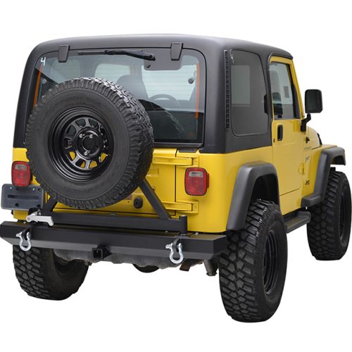 87-06 Jeep Wrangler YJ/TJ Classic Rear Bumper with Tire Carrier for Jeep Wrangler TJ 7 6 91
