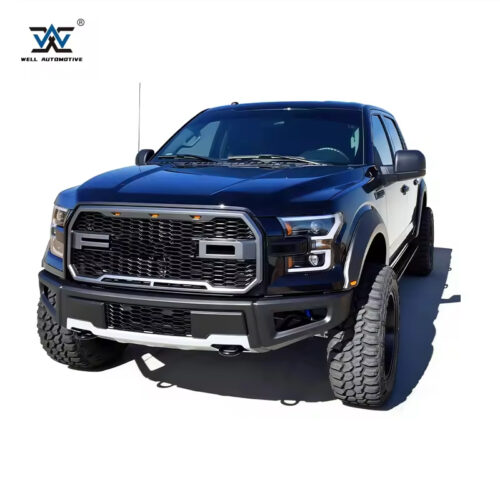 Durable F150-Bumper Body Kit Accessories Powder Coated Rust Protection 2021 Model Steel Bumper for F150 2021 2 Main 04